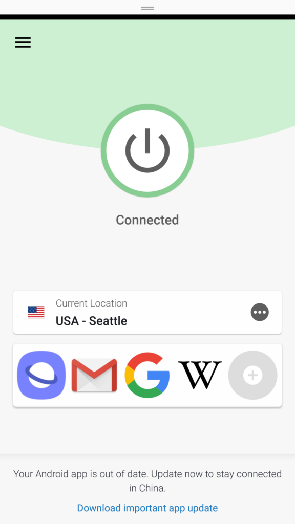 ExpressVPN on android