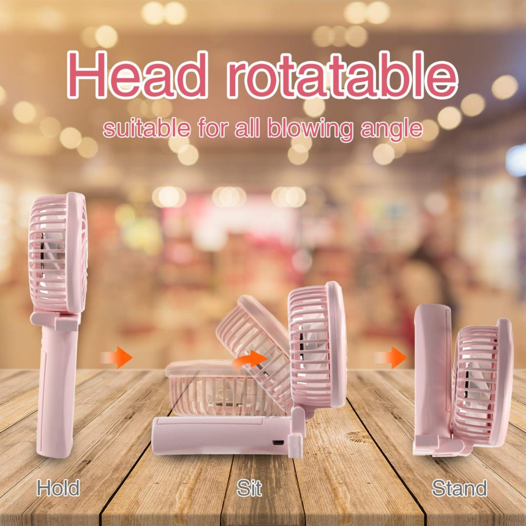 tripole hello kitty rechargeable fan head rotatable